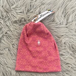 Smartwool Pink and Orange Patterned Beanie
